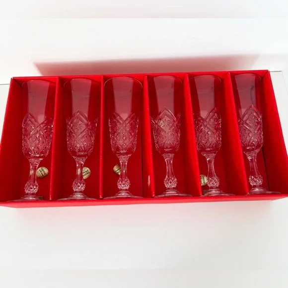 BNIB Vintage Cristal D'arques Neuville Champagne Glasses 5 oz- Set of - Picture 8 of 11
